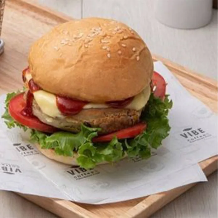 เบอร์เกอร์ไก่ทอดซอสบาร์บีคิว