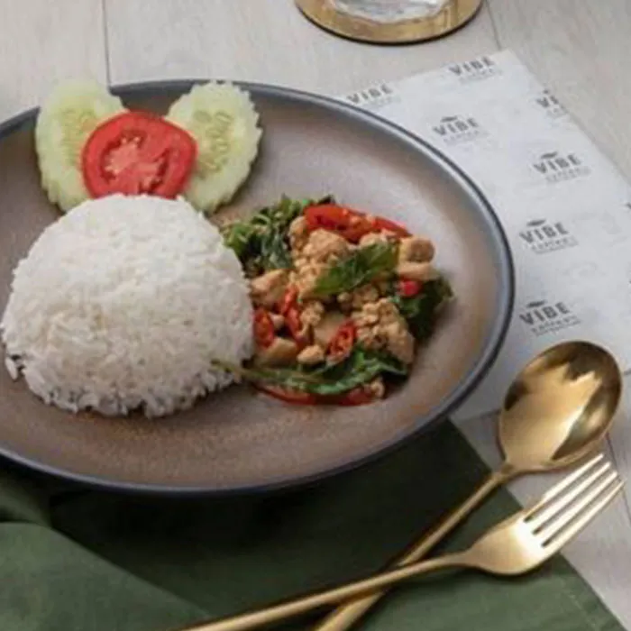 ข้าวกะเพราเห็ด